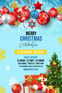 christmas celebration  flyer Tumblr Graphic template