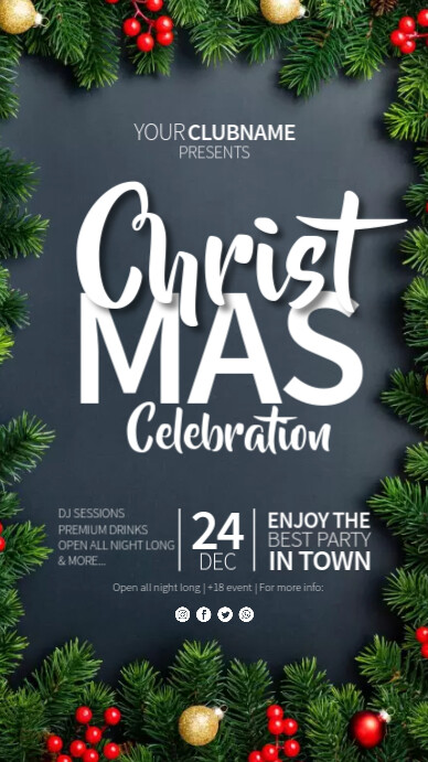 Christmas Celebration Instagram Story (1) template