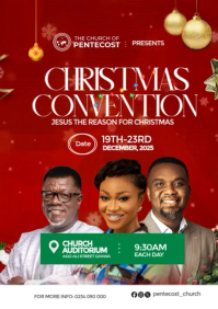 Christmas Church Event A4 template
