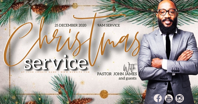CHRISTMAS Church Event Flyer Template | PosterMyWall