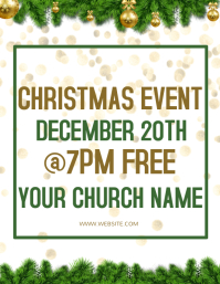 Church Christmas Event Flyer Template | PosterMyWall