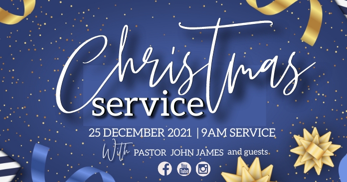 CHRISTMAS Church Event Flyer Template | PosterMyWall
