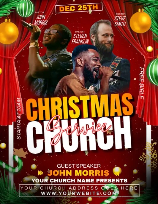 Christmas church flyer Template PosterMyWall Christmas church flyer Template PosterMyWall