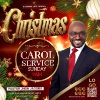 CHRISTMAS CHURCH SERVICE TEMPLATE Quadrato (1:1)