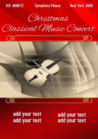 Christmas Classical Music Concert A4 template