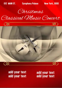Christmas Classical Music Concert A4 template