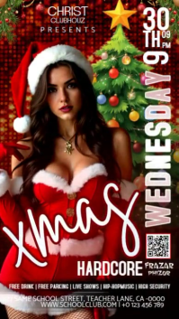 Christmas Club Party Ad Design Template Instagram Story