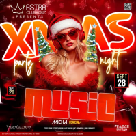 Christmas Club Party Event Ad Design Template Instagram Post