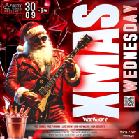 Christmas club party event Design Template square Kwadrat (1:1)