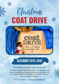 Christmas Coat Drive Flyer Template A4