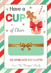 Weiß Holiday Appreciation Card A6 Template