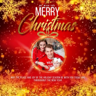 Christmas Collage Card 方形(1:1) template