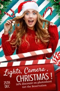 Christmas collage Poster template