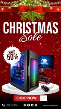Christmas Computer Sale Instagram Story template