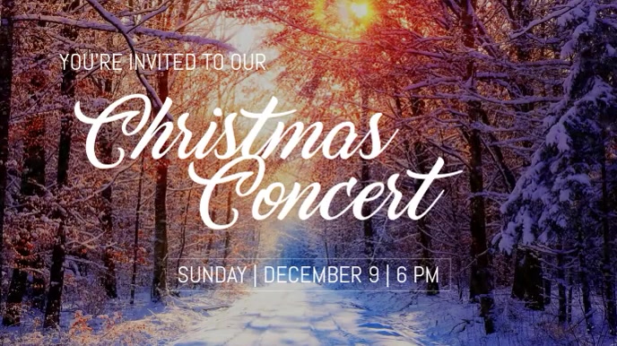 Christmas Concert Digitalt display (16:9) template