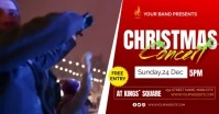 Christmas concert flyer auf Facebook geteiltes Bild template