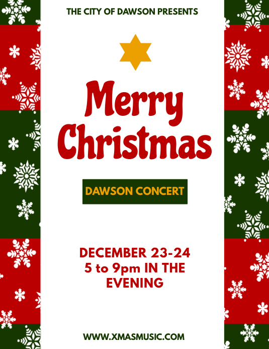 Christmas Concert Template PosterMyWall