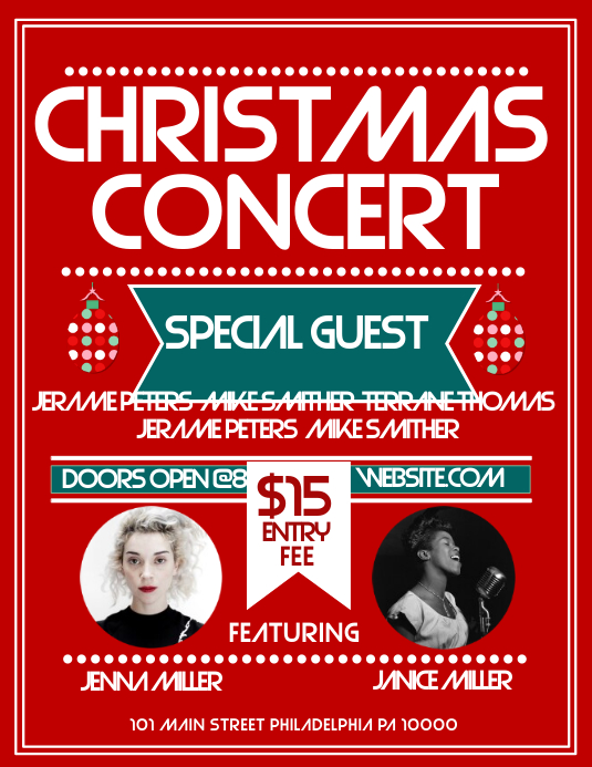 Christmas Concert Template PosterMyWall christmas-concert-template-postermywall