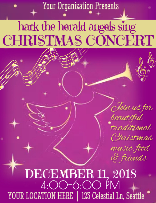 Christmas Concert Template PosterMyWall Christmas Concert Template PosterMyWall