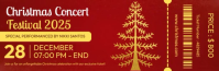 Christmas Concert Ticket En-tête d'e-mail template