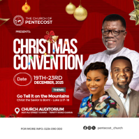 Christmas Convention Church Event Square (1:1) template