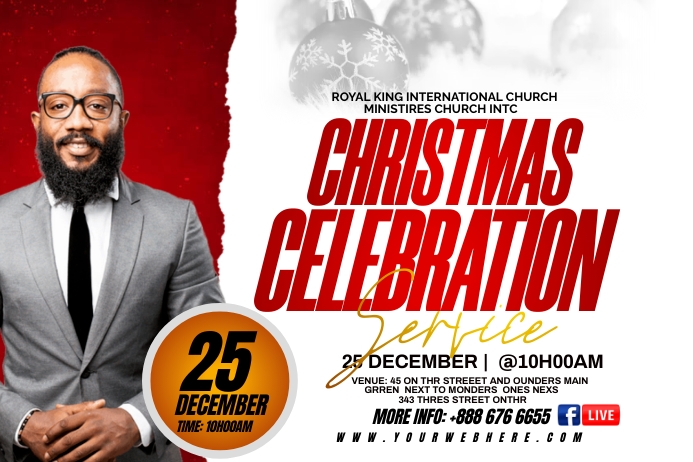 christmas conventionon Poster template