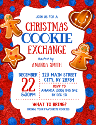 8 480 Christmas Cookie Exchange Customizable Design Templates Postermywall