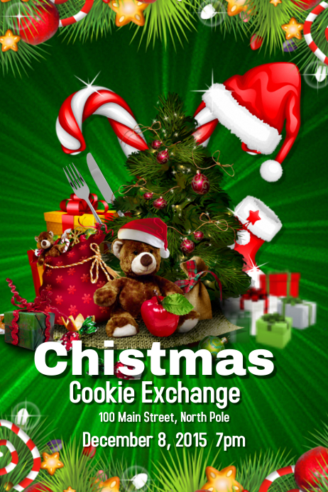 Christmas Cookie Exchange Template | PosterMyWall