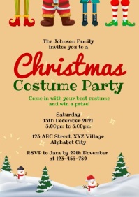dress code for christmas party invitation Couples Christmas Party Invitations