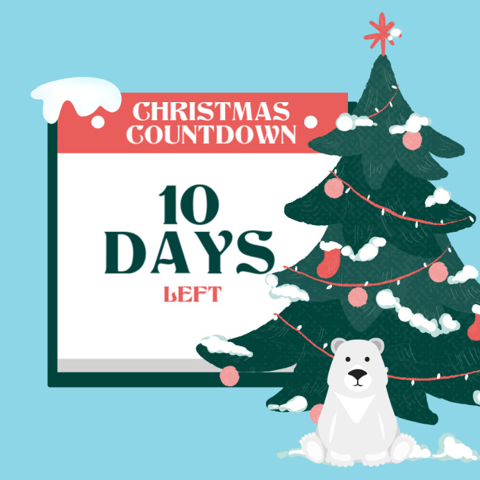 Christmas Countdown Instagram Post template