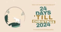 christmas countdown Facebook shared image template