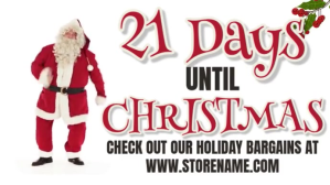Christmas Countdown Video Ad Template Prezentacja (16:9)