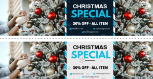 Christmas Coupon Special Reklama na Facebooka template