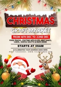 Christmas craft market A4 template