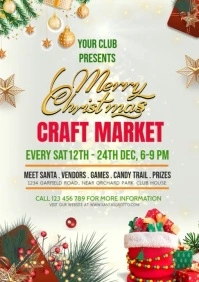 christmas craft market A3 template