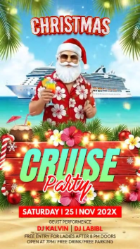 Christmas Cruise Party Instagram Reel template