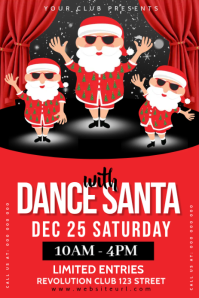 Rød Dance Event Grafica Pinterest Template
