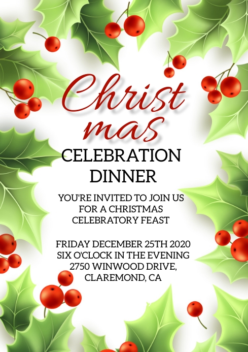 Christmas Eve Dinner Clip Art