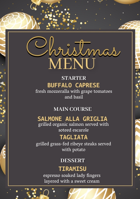 Image 3 for Christmas Day Menu Template