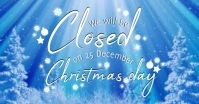 CHRISTMAS DAY SHOP CLOSED NOTICE TEMPLATE Facebook Event Cover