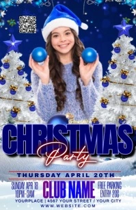 christmas Half Page Wide template