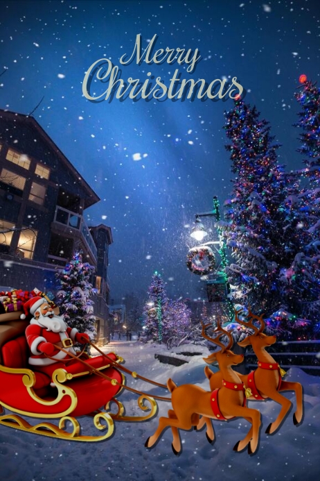 christmas Poster template