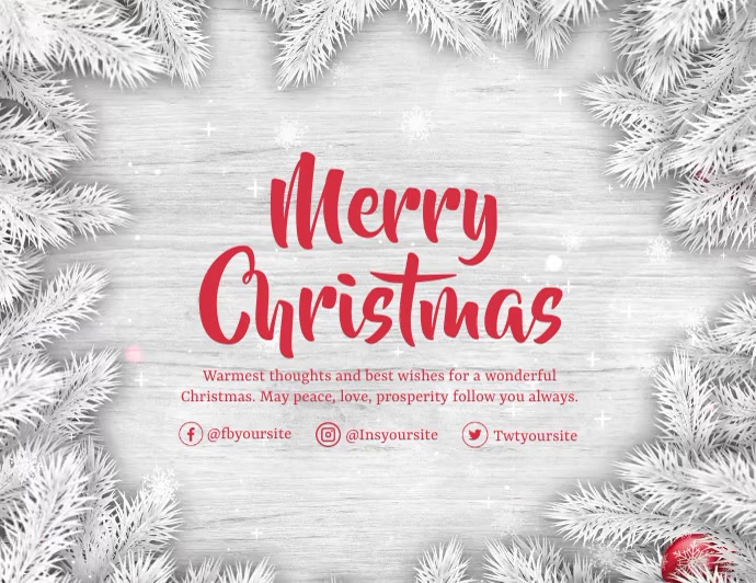 Christmas Pamflet (VSA Brief) template