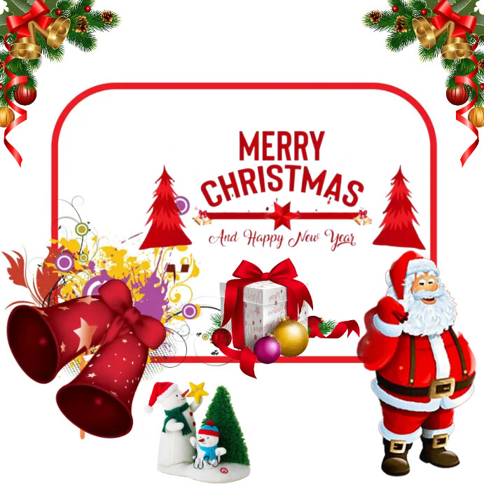 Christmas Square (1:1) template