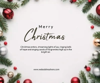 christmas Rectangle moyen template