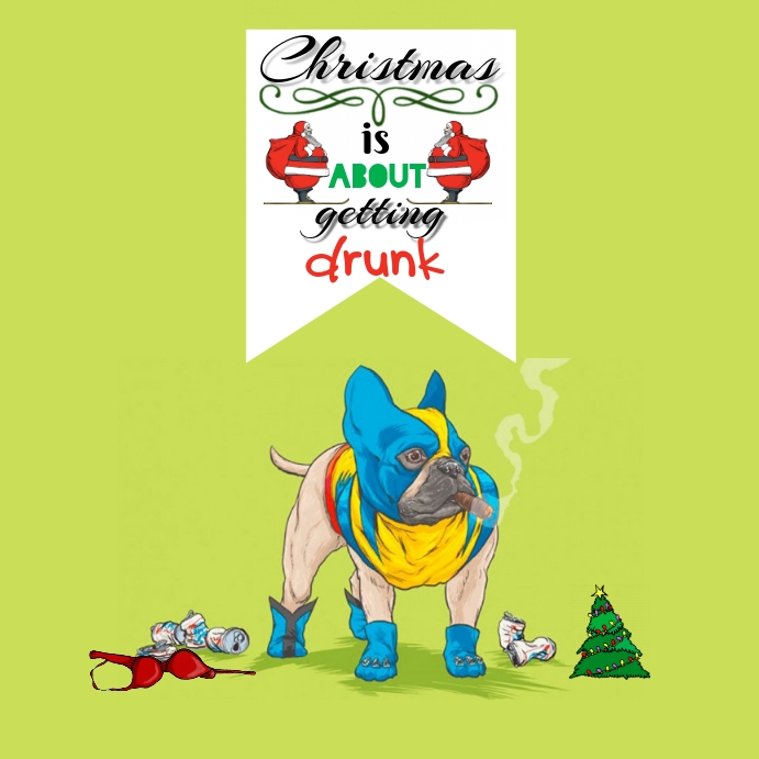 Merry Christmas Сообщение Instagram template