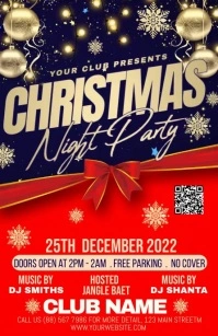 christmas Half Page Wide template