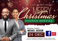 Christmas Postcard template