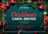 Christmas Postcard template