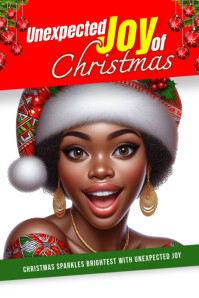 Biały Unexpected Joy of Christmas Poster Template